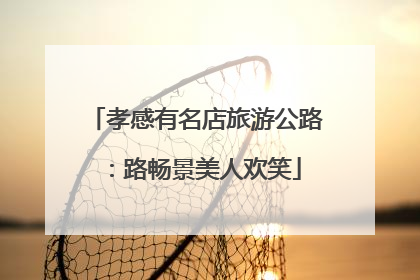 孝感有名店旅游公路：路畅景美人欢笑