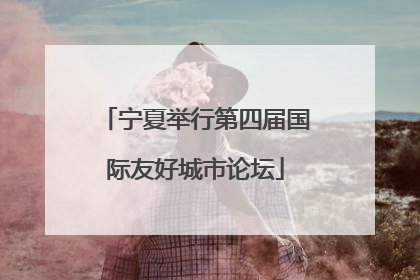 宁夏举行第四届国际友好城市论坛