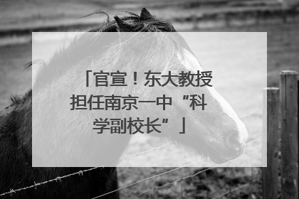 官宣！东大教授担任南京一中“科学副校长”