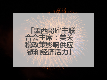 墨西哥雇主联合会主席：美关税政策影响供应链和经济活力