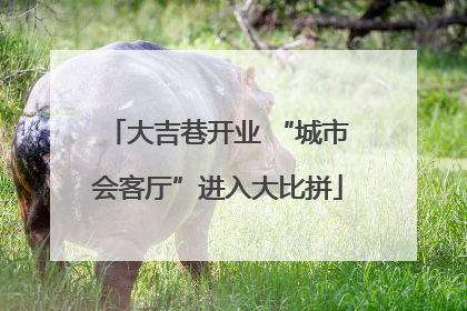 大吉巷开业 “城市会客厅”进入大比拼