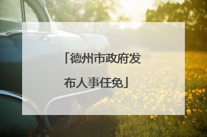 德州市政府发布人事任免