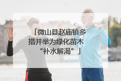 微山县赵庙镇多措并举为绿化苗木“补水解渴”