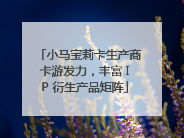 小马宝莉卡生产商卡游发力，丰富 IP 衍生产品矩阵