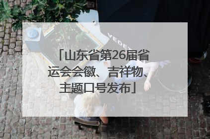 山东省第26届省运会会徽、吉祥物、主题口号发布