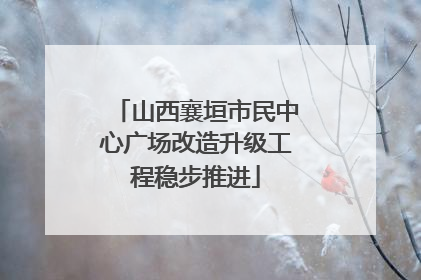 山西襄垣市民中心广场改造升级工程稳步推进