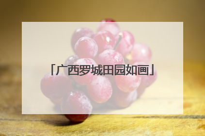 广西罗城田园如画