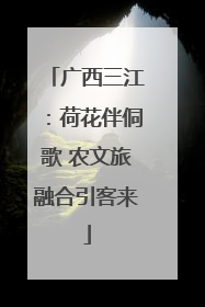 广西三江：荷花伴侗歌 农文旅融合引客来
