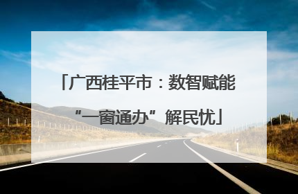广西桂平市：数智赋能“一窗通办”解民忧