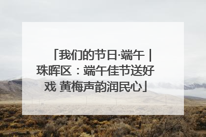 我们的节日·端午｜珠晖区：端午佳节送好戏 黄梅声韵润民心