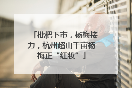 枇杷下市，杨梅接力，杭州超山千亩杨梅正“红妆”