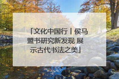 文化中国行丨侯马盟书研究新发现 展示古代书法之美