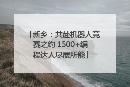 新乡：共赴机器人竞赛之约 1500+编程达人尽展所能