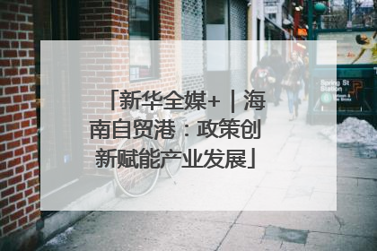 新华全媒+｜海南自贸港：政策创新赋能产业发展