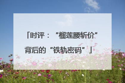 时评：“榴莲腰斩价”背后的“铁轨密码”