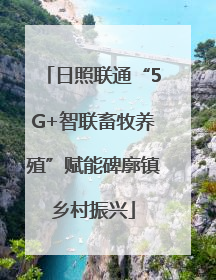 日照联通“5G+智联畜牧养殖”赋能碑廓镇乡村振兴