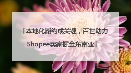本地化履约成关键，百世助力Shopee卖家掘金东南亚