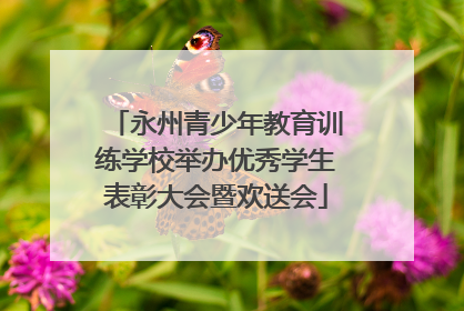 永州青少年教育训练学校举办优秀学生表彰大会暨欢送会
