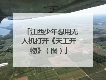 江西少年想用无人机打开《天工开物》（图）