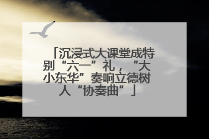 沉浸式大课堂成特别“六一”礼，“大小东华”奏响立德树人“协奏曲”