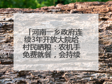 河南一乡政府连续3年开放大院给村民晒粮：农机手免费就餐，会持续开放到麦收结束