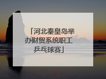 河北秦皇岛举办财贸系统职工乒乓球赛
