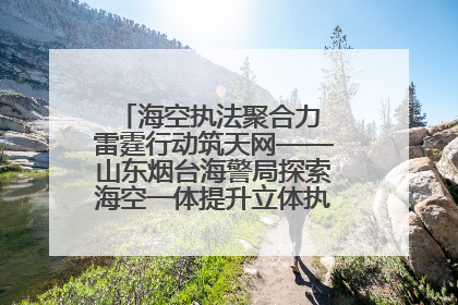海空执法聚合力 雷霆行动筑天网——山东烟台海警局探索海空一体提升立体执法效能纪实