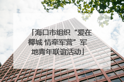 海口市组织“爱在椰城 情牵军营”军地青年联谊活动