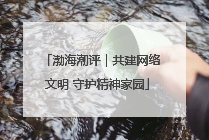 渤海潮评｜共建网络文明 守护精神家园