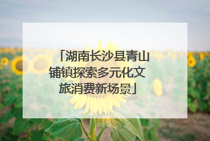 湖南长沙县青山铺镇探索多元化文旅消费新场景