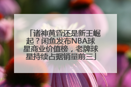 诸神黄昏还是新王崛起？闲鱼发布NBA球星商业价值榜，老牌球星持续占据销量前三