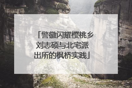 警徽闪耀樱桃乡 刘志硕与北宅派出所的枫桥实践