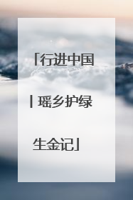 行进中国丨瑶乡护绿生金记