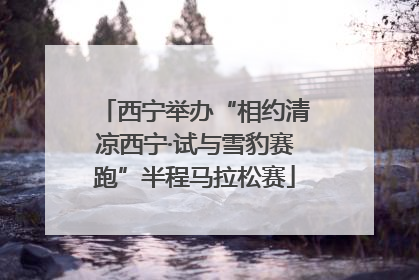 西宁举办“相约清凉西宁·试与雪豹赛跑”半程马拉松赛