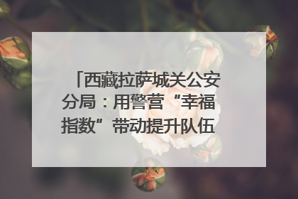 西藏拉萨城关公安分局：用警营“幸福指数”带动提升队伍“战力指数”