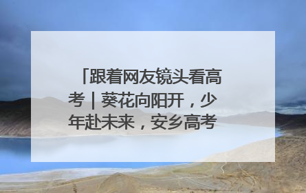 跟着网友镜头看高考｜葵花向阳开，少年赴未来，安乡高考首日的希望图景