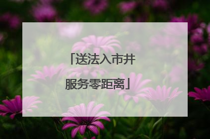 送法入市井 服务零距离