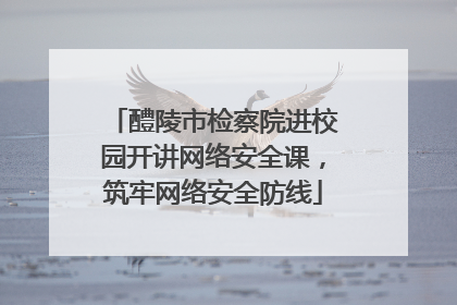 醴陵市检察院进校园开讲网络安全课，筑牢网络安全防线