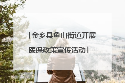 金乡县鱼山街道开展医保政策宣传活动