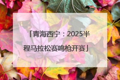 青海西宁：2025半程马拉松赛鸣枪开赛