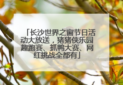 长沙世界之窗节日活动大放送，猪猪侠乐园趣跑赛、抓鸭大赛、网红挑战全都有