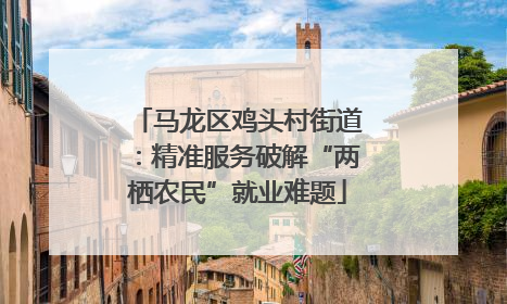 马龙区鸡头村街道：精准服务破解“两栖农民”就业难题