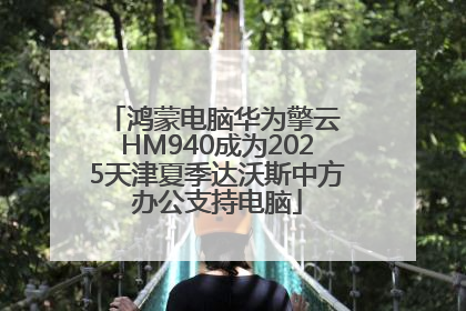 鸿蒙电脑华为擎云 HM940成为2025天津夏季达沃斯中方办公支持电脑