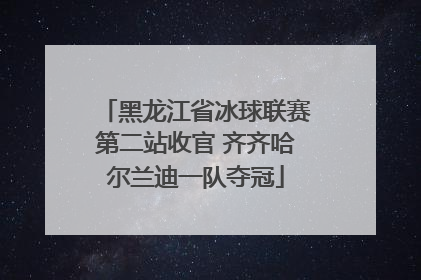 黑龙江省冰球联赛第二站收官 齐齐哈尔兰迪一队夺冠