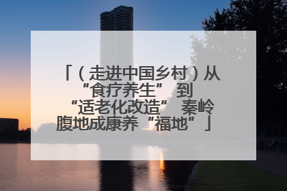 （走进中国乡村）从 “食疗养生” 到 “适老化改造” 秦岭腹地成康养“福地”