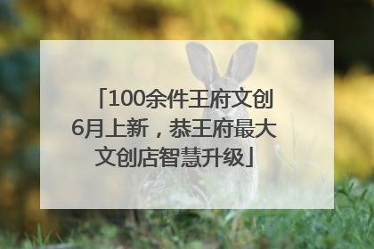 100余件王府文创6月上新，恭王府最大文创店智慧升级
