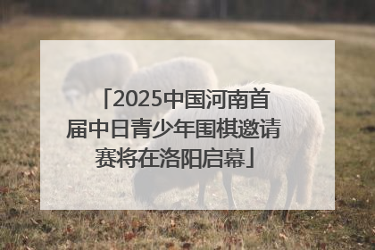 2025中国河南首届中日青少年围棋邀请赛将在洛阳启幕