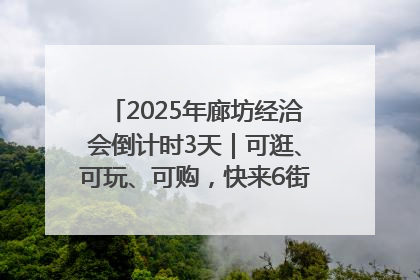 2025年廊坊经洽会倒计时3天｜可逛、可玩、可购，快来6街16巷逛市集