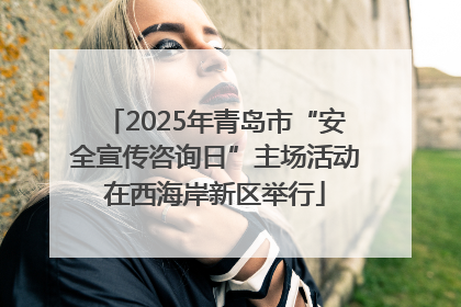 2025年青岛市“安全宣传咨询日”主场活动在西海岸新区举行