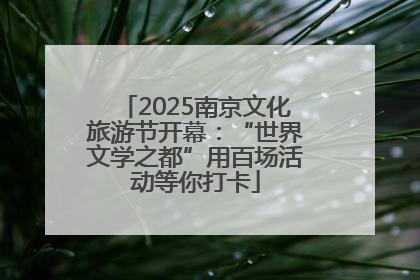 2025南京文化旅游节开幕：“世界文学之都”用百场活动等你打卡
